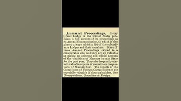 Annual Proceedings: Encyclopedia of Freemasonry By Albert G. Mackey