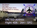 TRIP REPORT | 4K | UNITED 404 | Boeing 737 | Houston, (IAH) - San Fransisco  (SFO) |  Full Flight