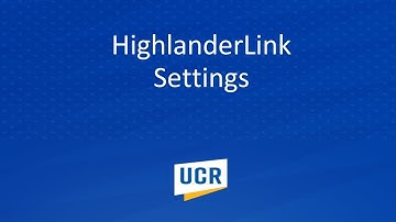 HighlanderLink Settings