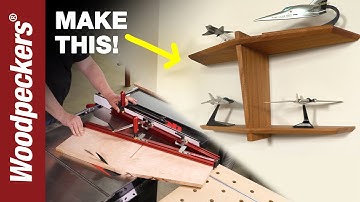Build An Airplane Inspired Shelf With The Precision Taper Jig | Deep Dive | Woodpeckers Tools