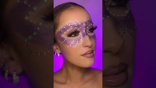 Masquerade makeup tutorial 💎💜 #masquerade #masquerademakeup #makeuptutorial #halloweenmakeuplook