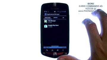 Casio Commando 4G - How Do I Uninstall Apps