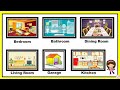 My Home For Kids|Parts Of House For Kindergarden|Rooms In The House|House Vocabulary|My Home