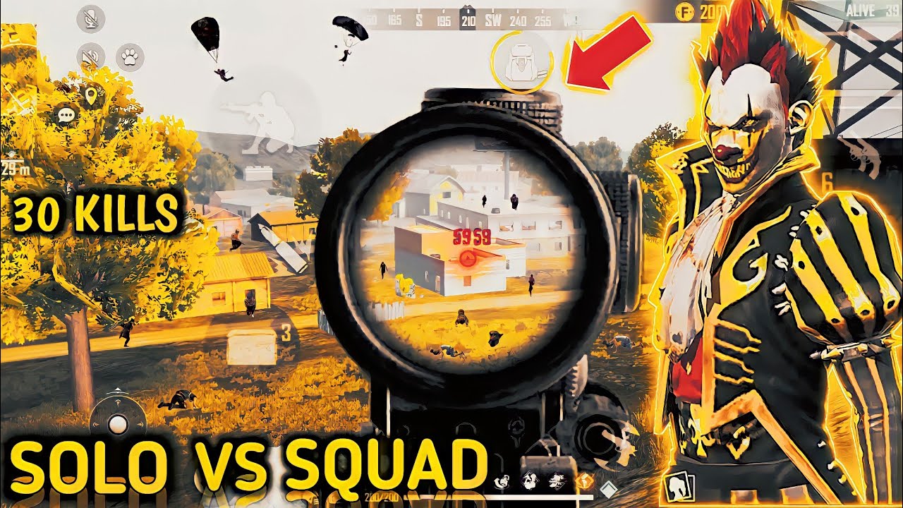 RANKD MATCH SOLO VS SQUAD FULL GAMEPLAY || MUST WATCH GARENA FREE FIRE ...