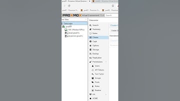 Een cluster opzetten in Proxmox