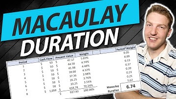 Bond Duration in Excel
