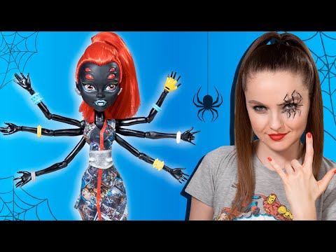 Кукла ПАУК с 6 руками | Обзор и распаковка Monster High Wydowna Spider I Love Fashion