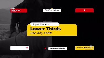 Modern Lower Thirds | Davinci Resolve Template