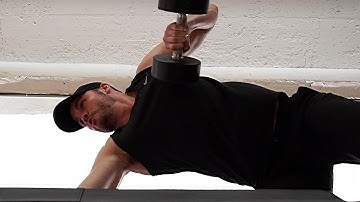 Back: Bench Single Arm Dumbbell Rotational Row