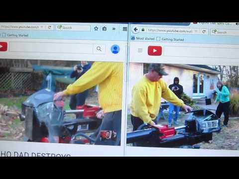 Psycho Dad Splits Computer Both Angles