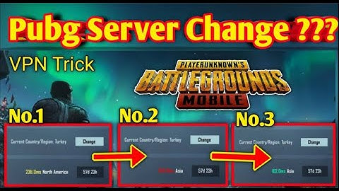 HOW TO CHANGE SERVER IN PUBG MOBILE | HOW TO FIX SERVER LOCK