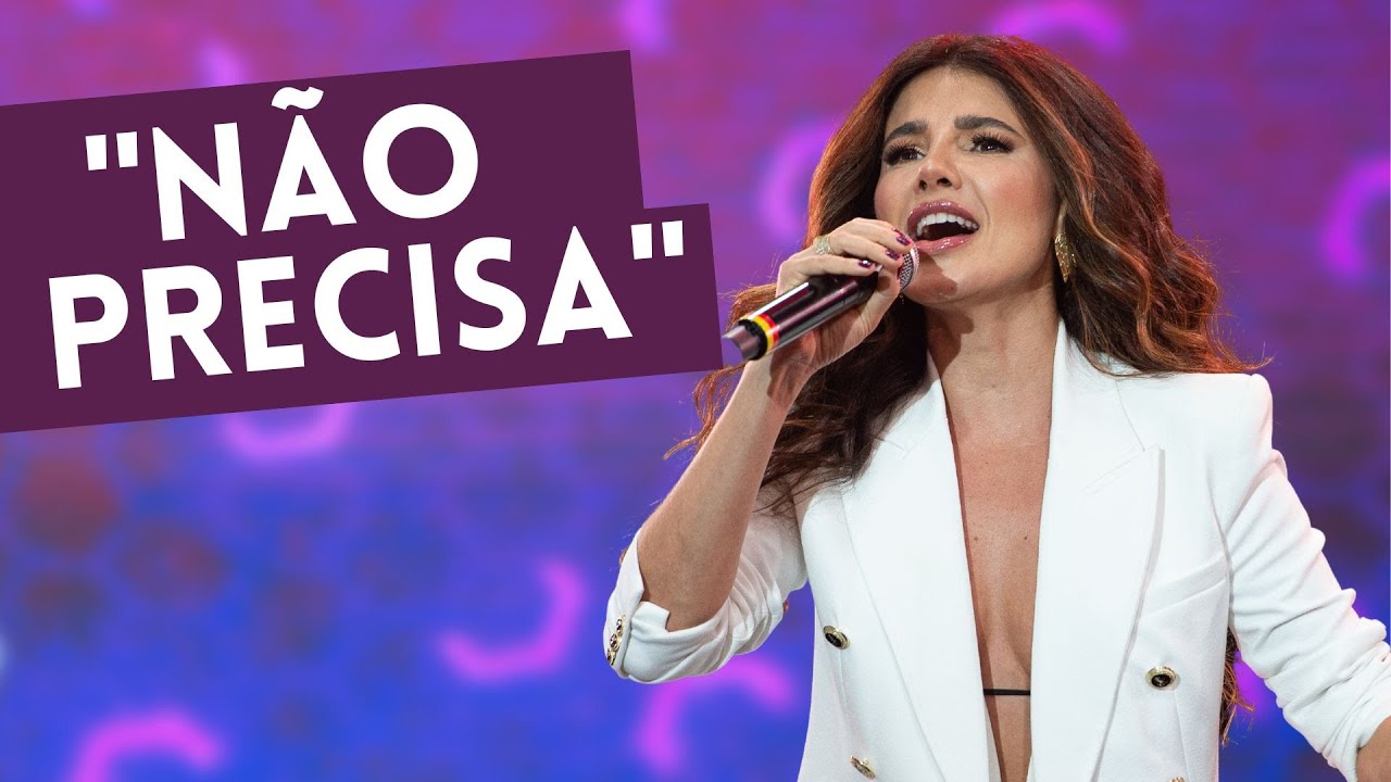 Paula Fernandes canta “Não Precisa” e anima auditório do Faustão