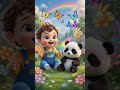 Sleepy Panda → Happy Panda! #KidsSongs #PreschoolLearning #KidsShorts #CartoonForKids #YouTubeShorts