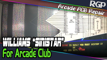 Williams Sinistar (1982) Arcade PCB Repair for Arcade Club, Bury