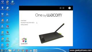 Install Driver One by Wacom CTL 471 Tablet (English)