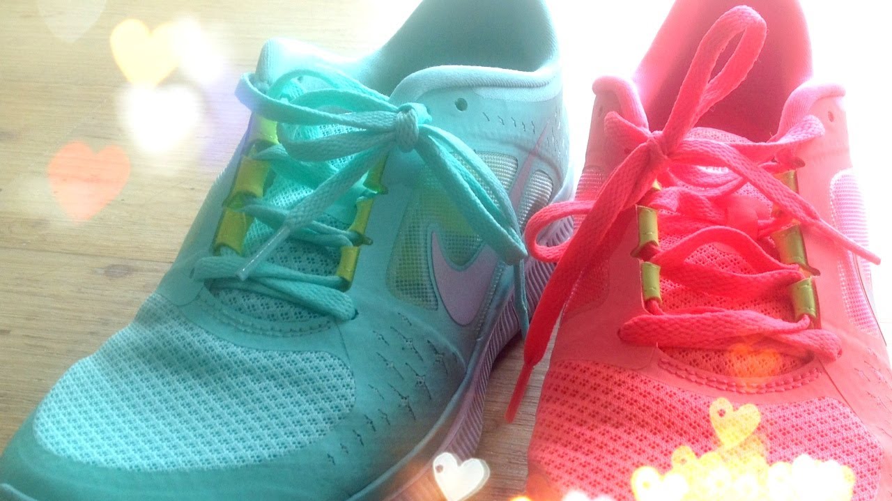 bright color nike sneakers