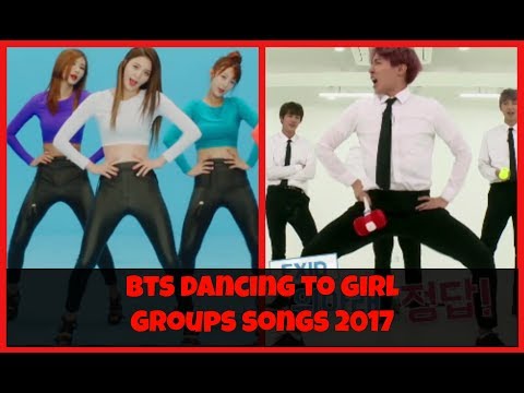 💚 BTS (방탄소년단) dancing to girl groups' songs 2017 💚