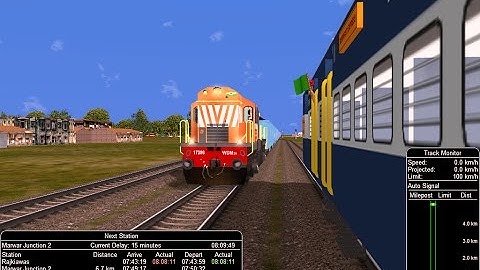 54801 Jodhpur Ajmer Fast Passenger From Pali Marwar || IR In MSTS Open Rail