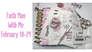 Plan With Me February 18-24 | Faith Scripture Writing Planner | Print Pray Slay