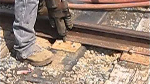 Installation of Plastic Composite Railway Sleepers