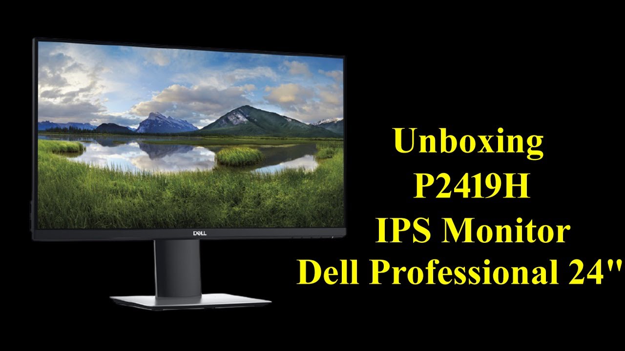 Dell Professional 24" IPS Monitor - P2419H | Unboxing - YouTube