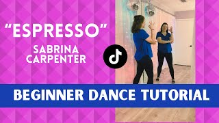 ☕️ "ESPRESSO" Dance ☕️ Sabrina Carpenter ☕️ (BEGINNER DANCE TUTORIAL) Back-view & Step-by-Step! ☕️