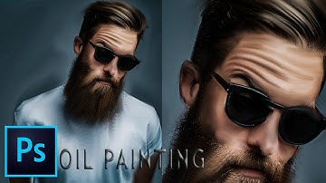 How to Transform a Photo to a Realistic Oil Painting in PHOTOSHOP!