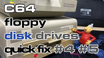 Commodore 1541 floppy drives quick fix - Rusted switch & Spindle belt replacement