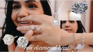 My Diamond jewellery haul | Tanishq & caratlane jewellery #diamonds #haul