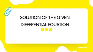 value of m so that the function y =x^m is q solution of the differential equation