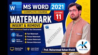 MS Word 2021 Tutorial | Add WaterMark | Lecture 11 Urdu/Hindi