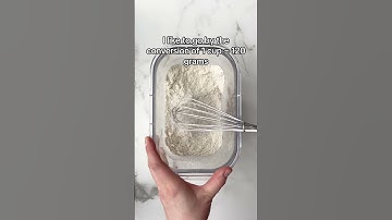 How do you measure flour?