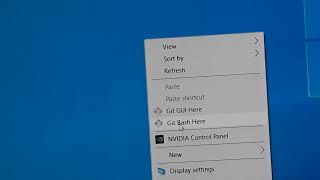 git bash from desktop - shortcut