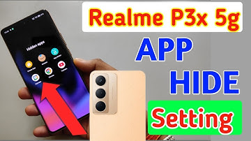 How to hide apps in Realme p3x 5g /Realme p3x 5g me app hide kaise kare/ app hide setting
