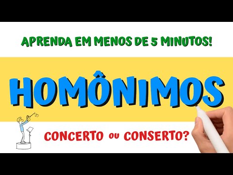 PALAVRAS HOMÔNIMAS: Conserto ou Concerto? Você sabe a diferença? (Regras e Exemplos) 🤩📚❤️️