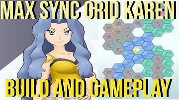 WHICH BUILD for a MAX SYNC GRID KAREN + HOUNDOOM? SHOWCASING Gameplay | Pokemon Masters