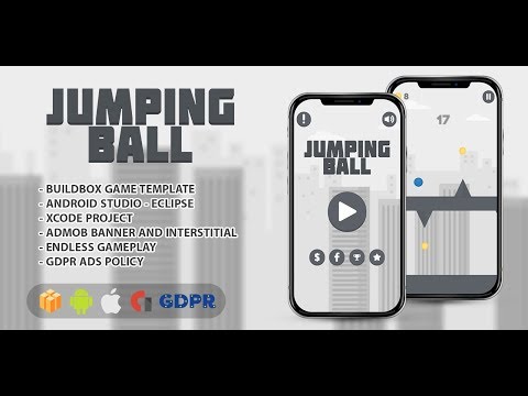 Jumping Ball - BUILDBOX TEMPLATE + Android Code Source + ISO Code Source + GDPR