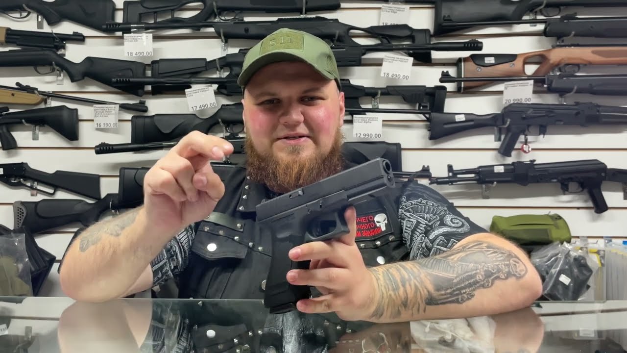 Страйкбольный пистолет WE Glock-17 Gen.3 Black (WE-G001A-BK)