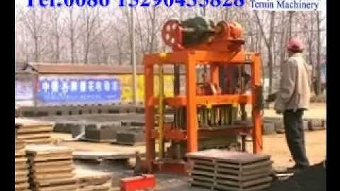 semi-automatic (4-40)cement bricks making machine and manufacturing process