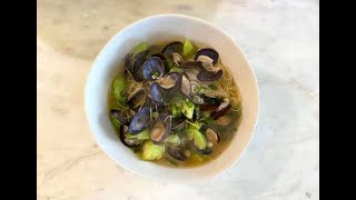 絲瓜/Luffa Clams Soup With Mee Sua @Seasaltwithfood