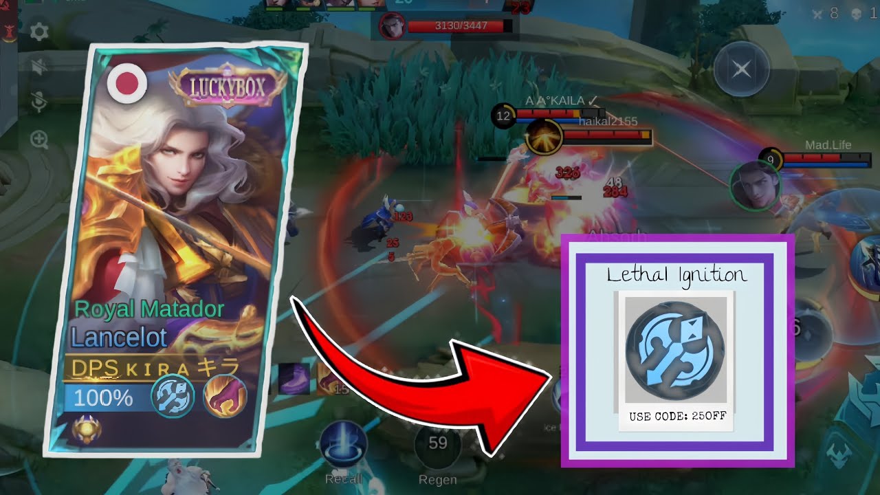 Lancelot with his burning help 😁