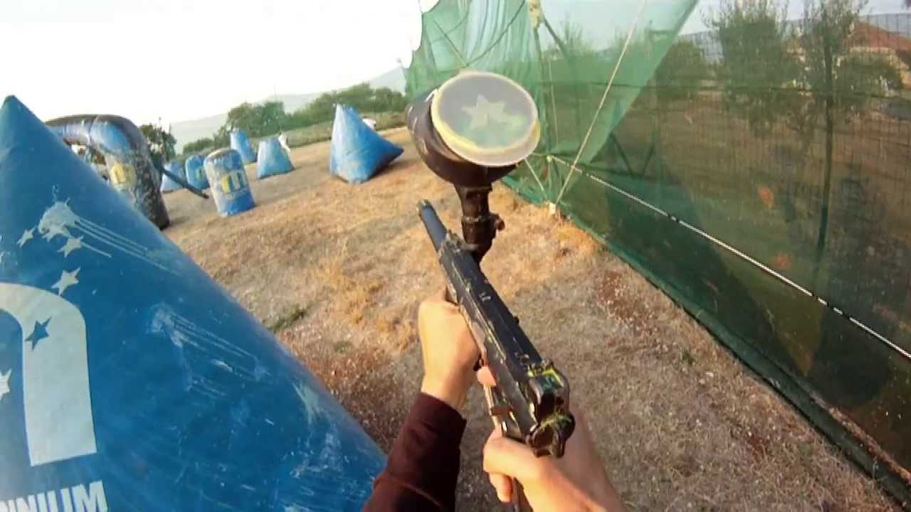 Paintball action video