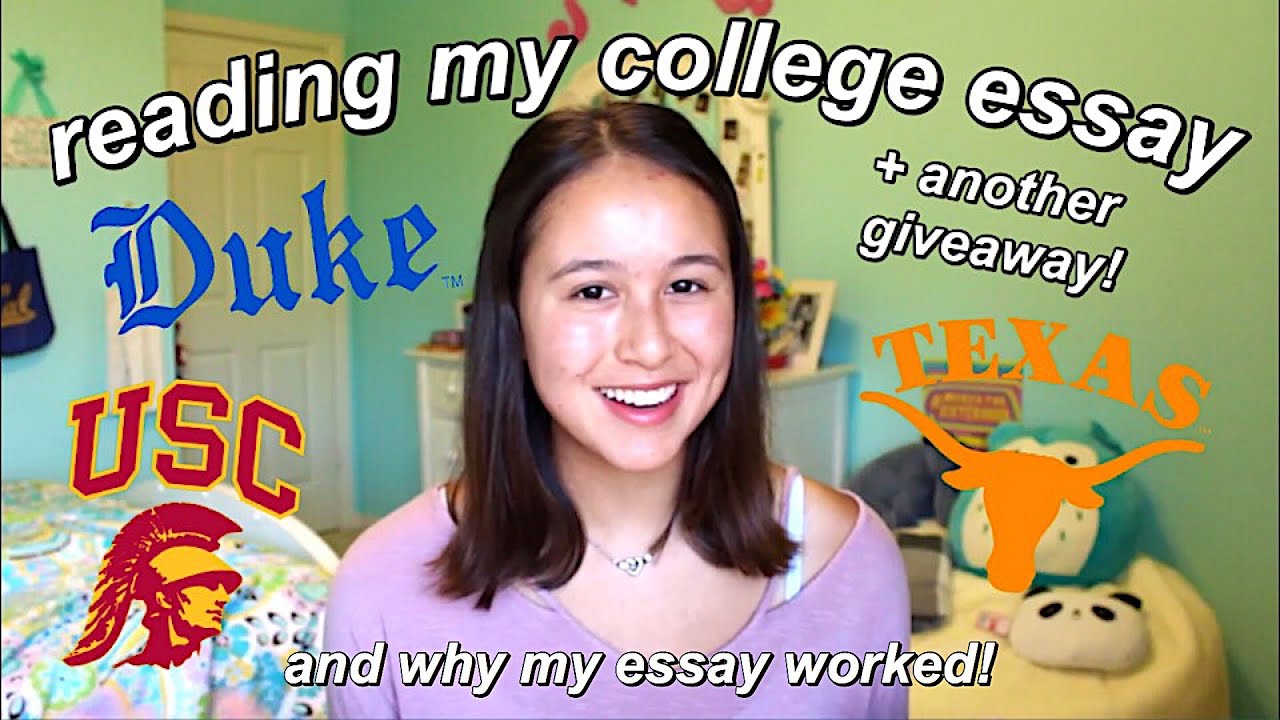 Read My College Essay 📝 Oct reading my college essay