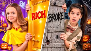 Full Rich vs Broke Halloween Challenge for Kids Update