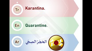 Karantina=Quarantine=الحجر الصحي