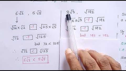 comparison of two surds