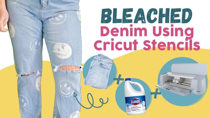 Bleached Denim Using Cricut Stencils - Everything You Need To Know - YouTube bleached-denim-using-cricut-stencils-everything-you-need-to-know-youtube
