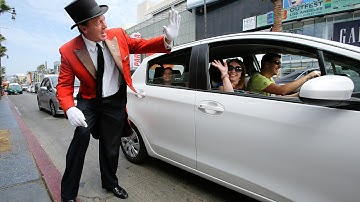 Former Beverly Hills greeter now works Hollywood