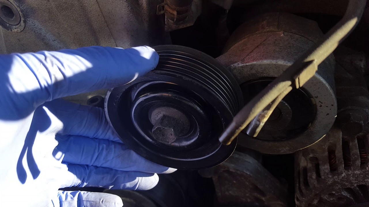 My s2000 Worn Loose Tensioner Pulley bearing - YouTube