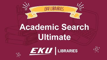 Getting Started with Academic Search Ultimate